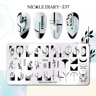 Пластина для стемпинга Nicole Diary ND-237
